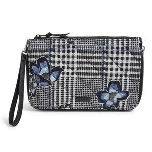 Vera Bradley RFID On the Go Wristlet - Bedford Plaid Performance Twill